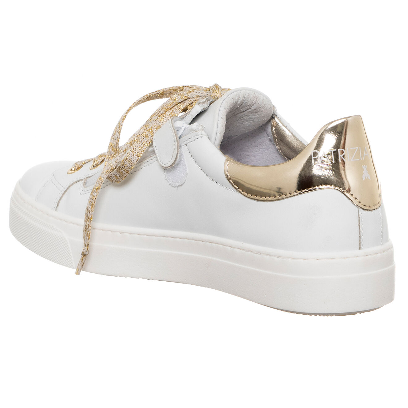 Patrizia Pepe Baskets en Cuir Bee blanches