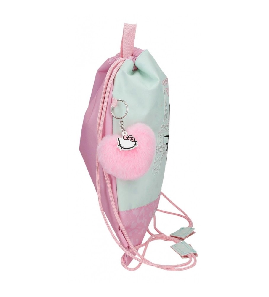 Lancheira Joumma Bags Hello Kitty Paris Turquesa - 27x34x0,5cm -