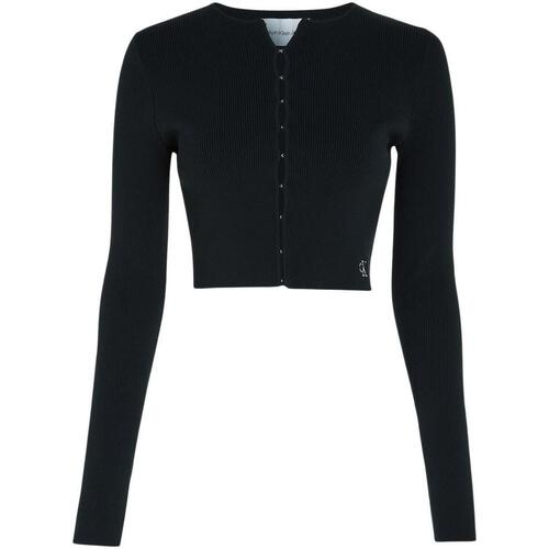 Calvin Klein Jeans - HOOK & EYE CARDIGAN Negro
