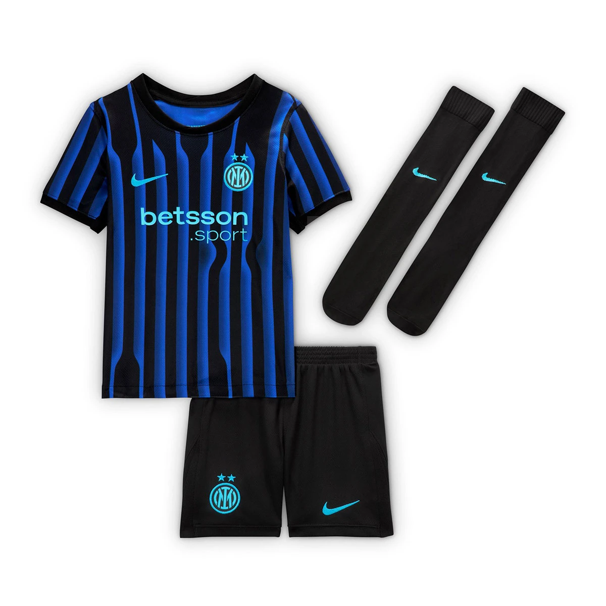 Conjunto Nike Inter Milão Primeiro Equipamento 2025-2026 Criança