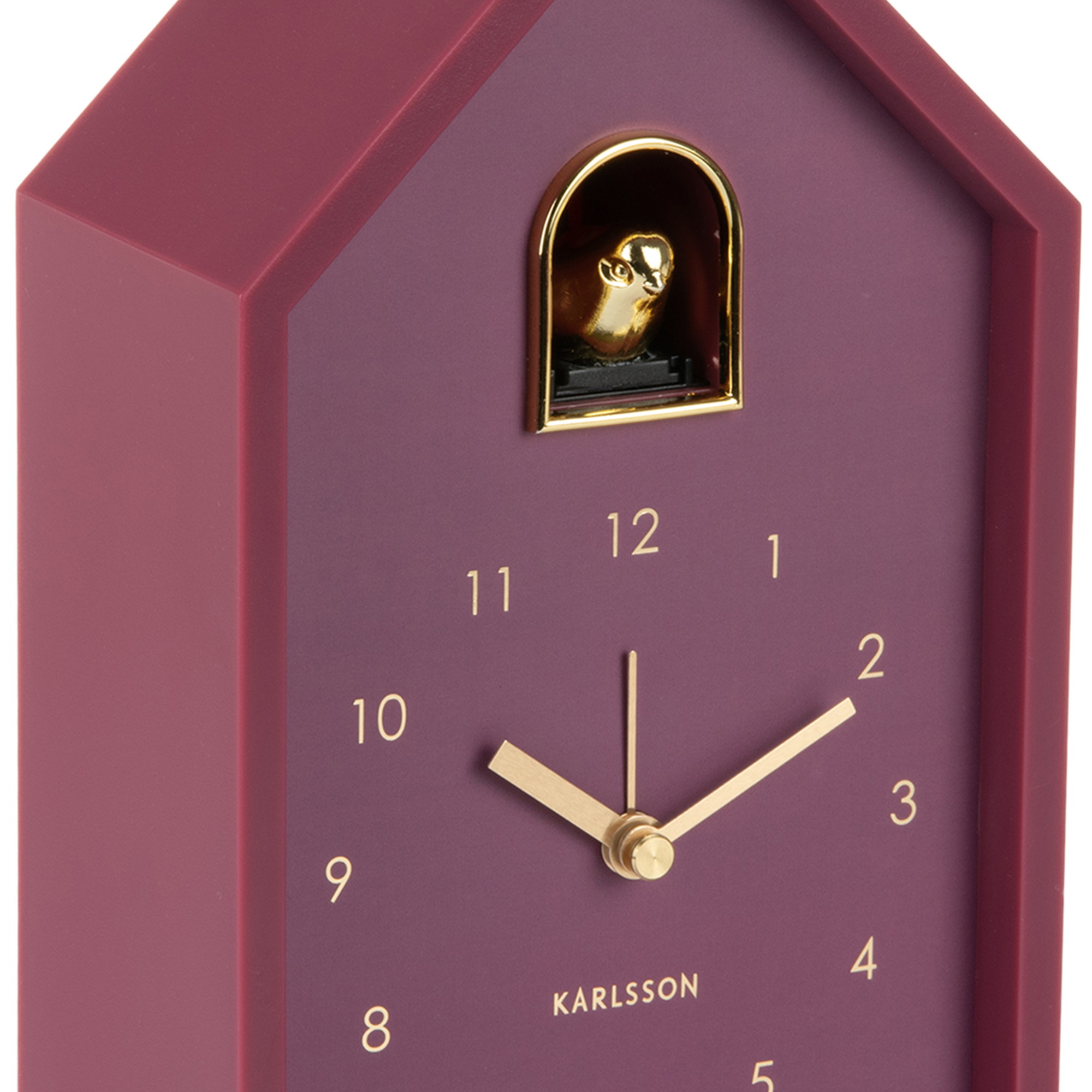 Wekker Modern Cuckoo Oro Donkerpaars