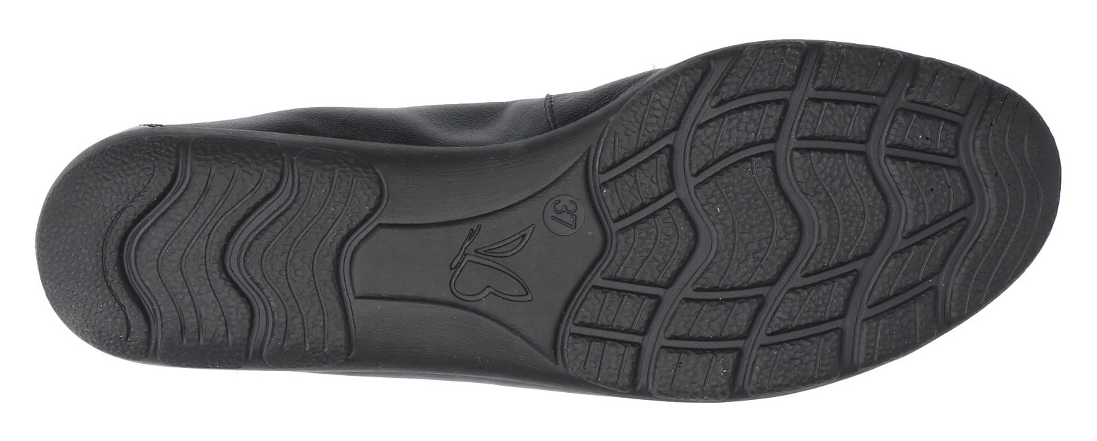 Caprice Ballerina  Loafer, Slipper, Festtags Schuh mit Lack-Details