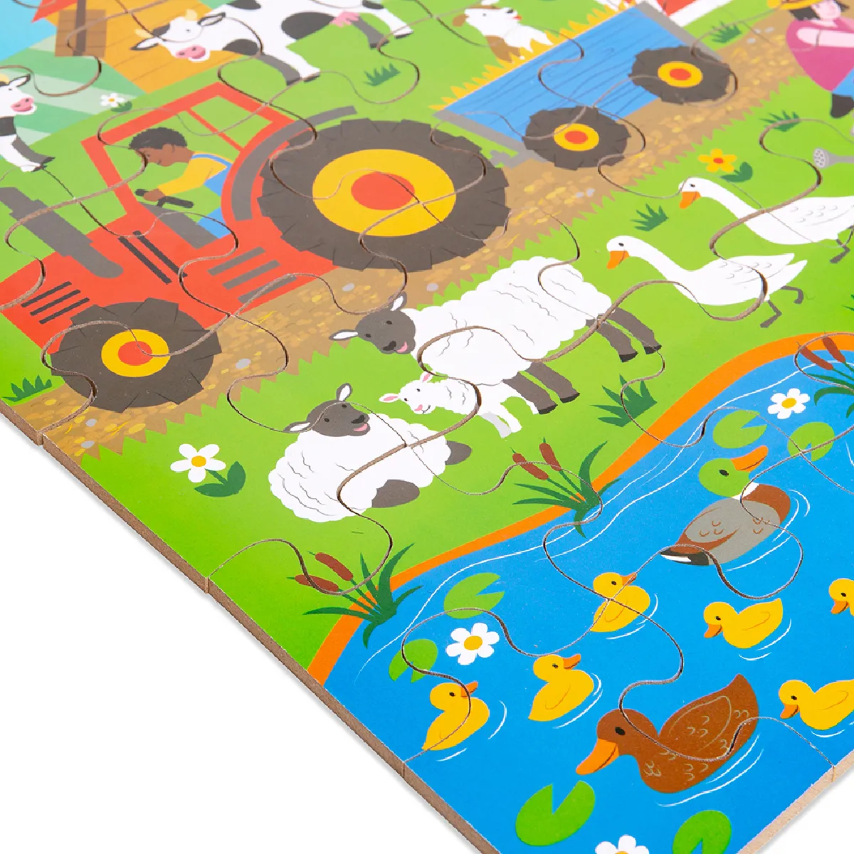 BIGJIGS TOYS Puzzle de sol de ferme