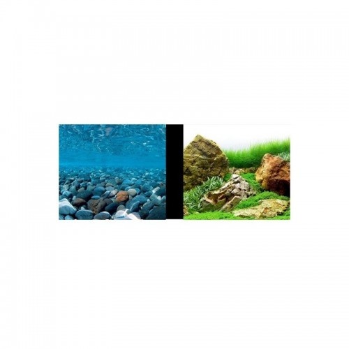 Marina 3D fundo decorativo rio japonês azul