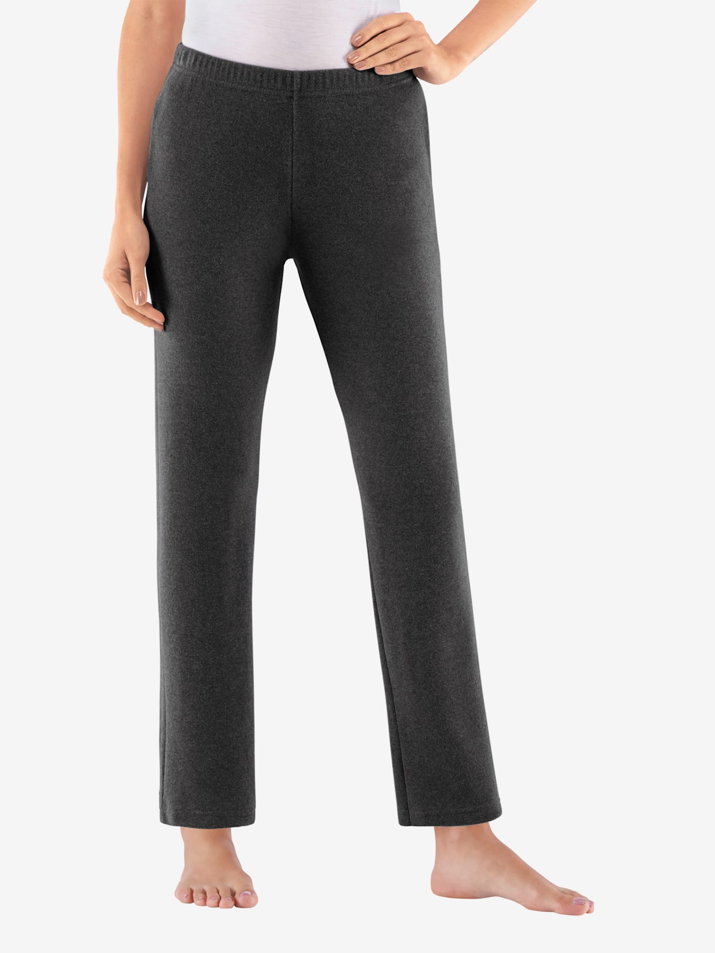 Pantalon en flanelle taille élastique
