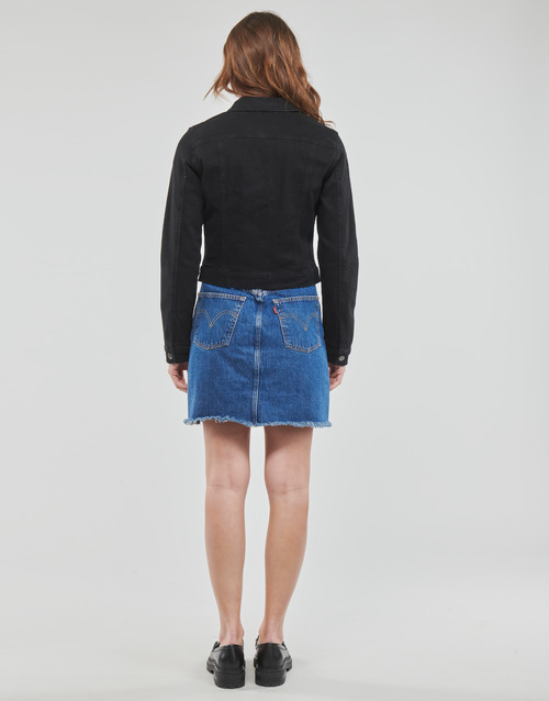 Vero Moda - VMLUNA LS SLIM DNM JACKET MIX GA NOOS - Noir
