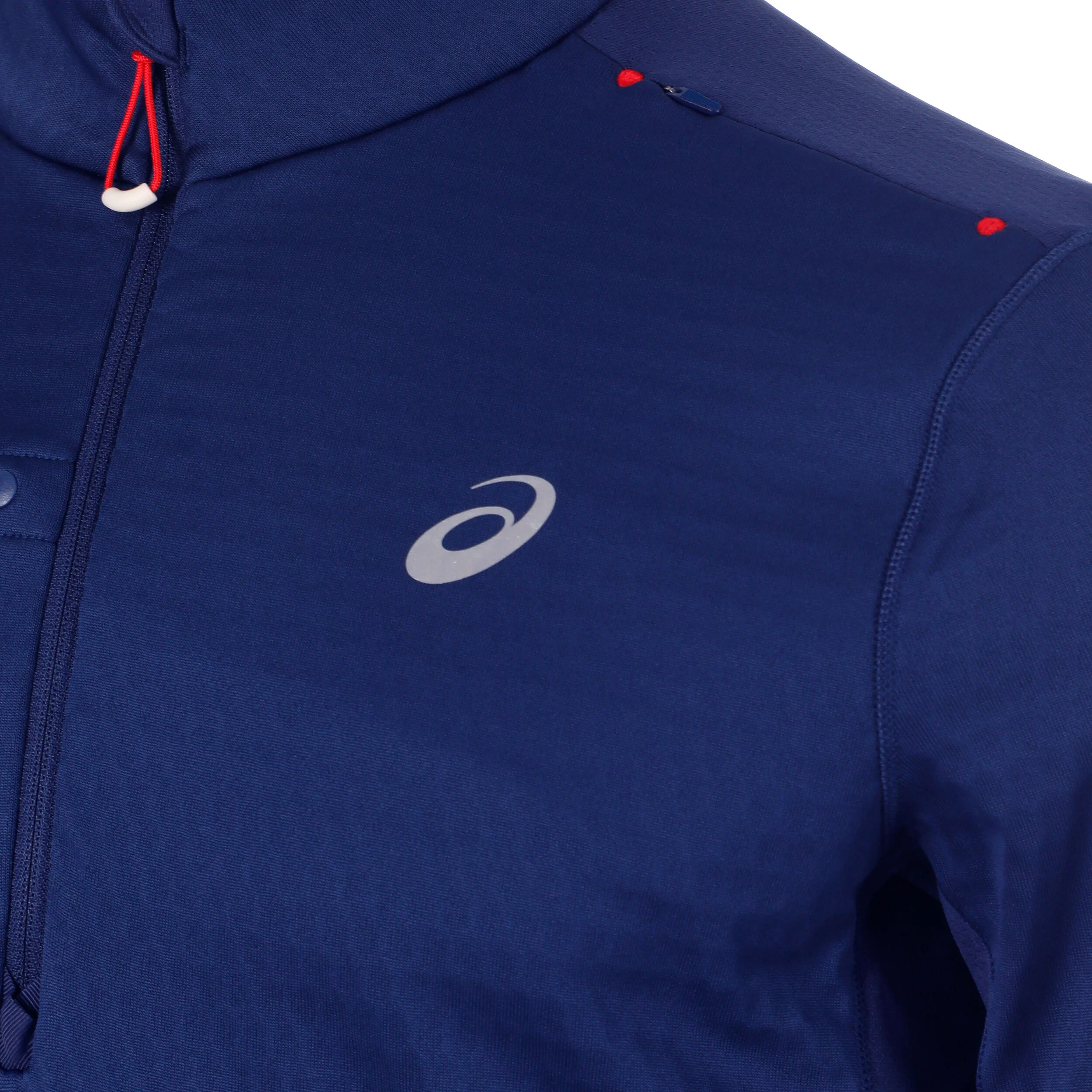 ASICS Road Winter 1/2 Zip Maillot De Course Hommes - Bleu Foncé