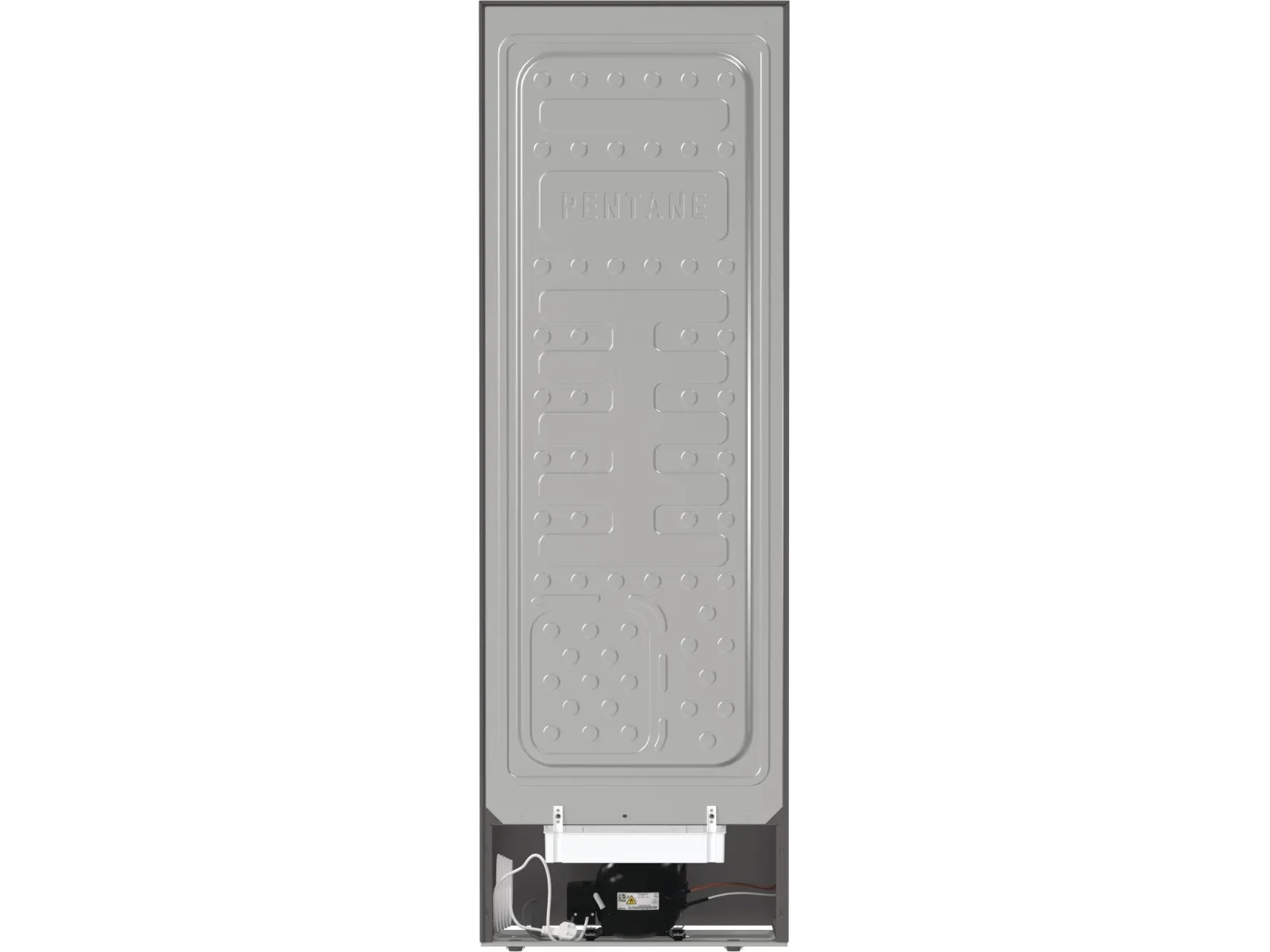 Gorenje Essential R619EES5 - Køleskab - niche - bredde: 60 cm - 398 liter - Klasse E - grå metal