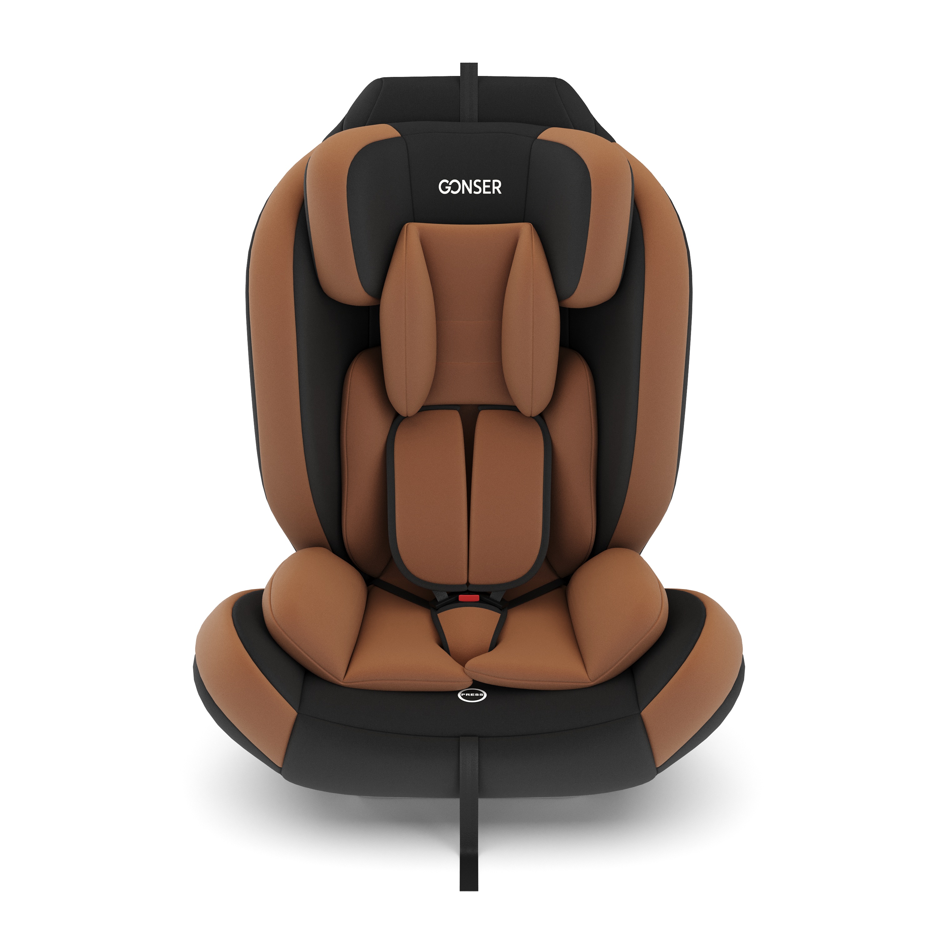 Kindersitz Auto braun