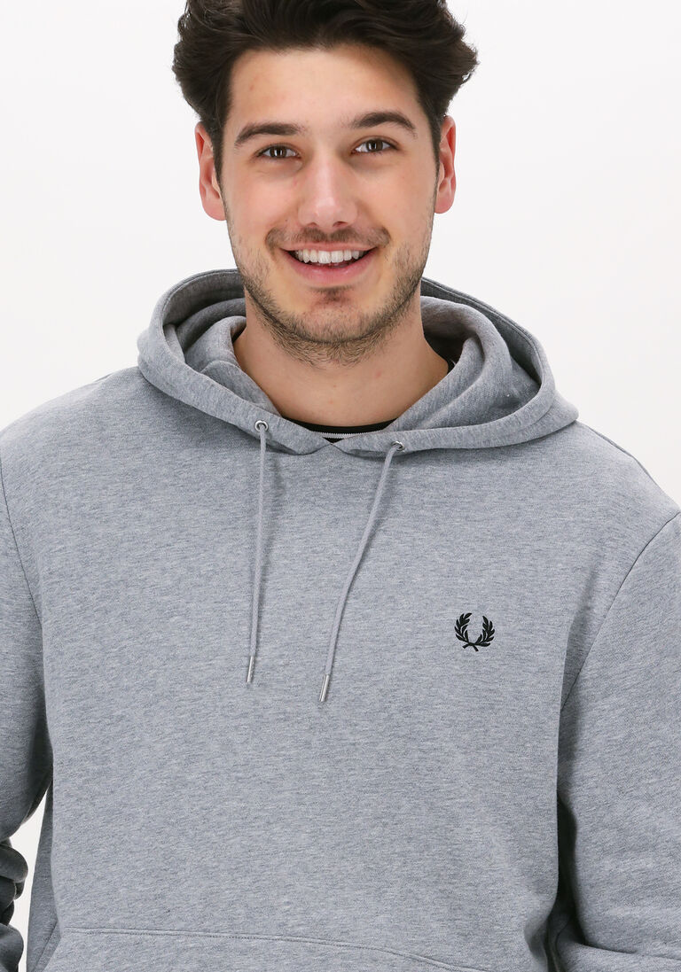 FRED PERRY grijze fred perry sweater tipped hooded sweatshirt
