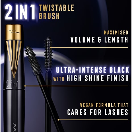 Mascara Masterpiece 2-i-1 Midnight Black