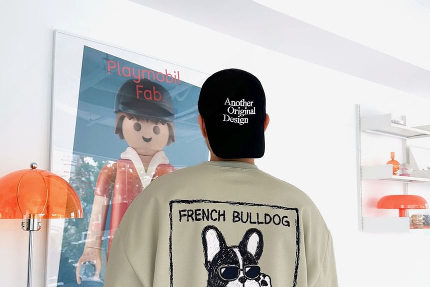 SeoulPop - Losse sweatshirt met hondenprint