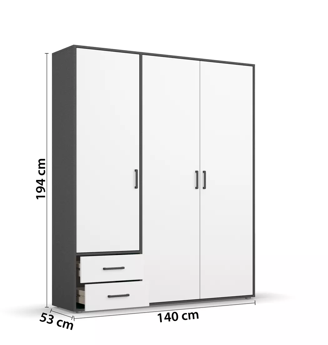 Kleiderschrank Voyager 140 x 194 cm
