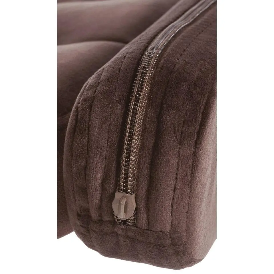 CLP Barkruk Dublin chroom Frame - Fluweel - bruin