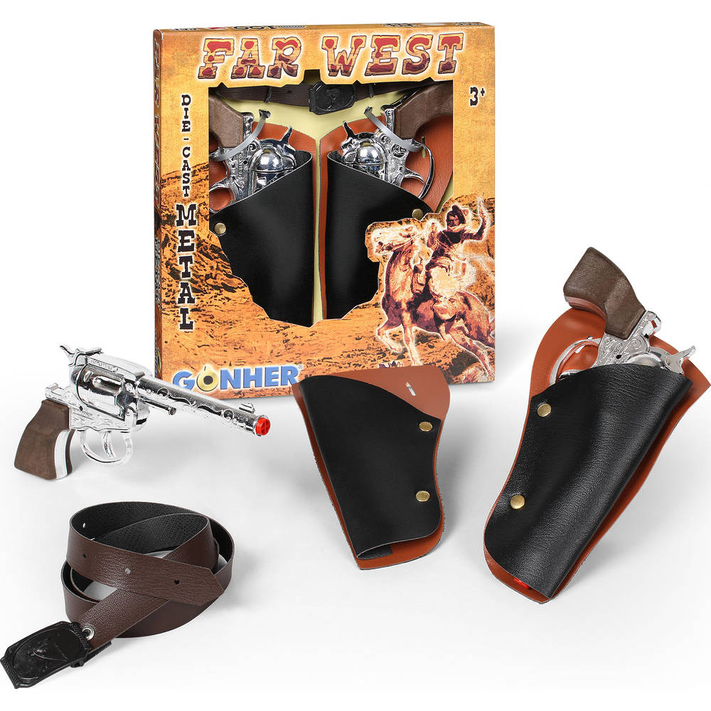 Far West holsterset 100 schots revolvers