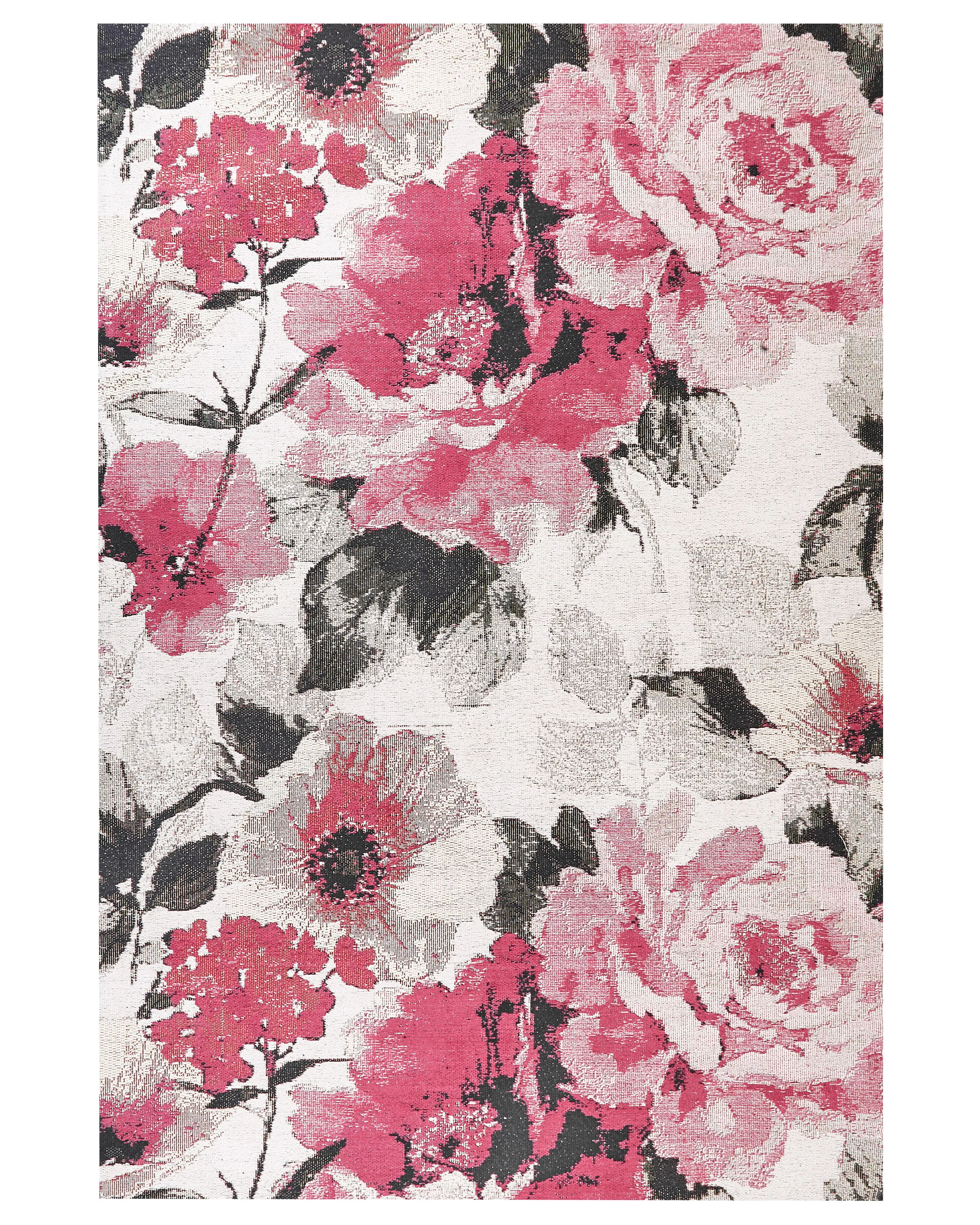 Vloerkleed EJAZ Roze 200 x 300 cm Katoen