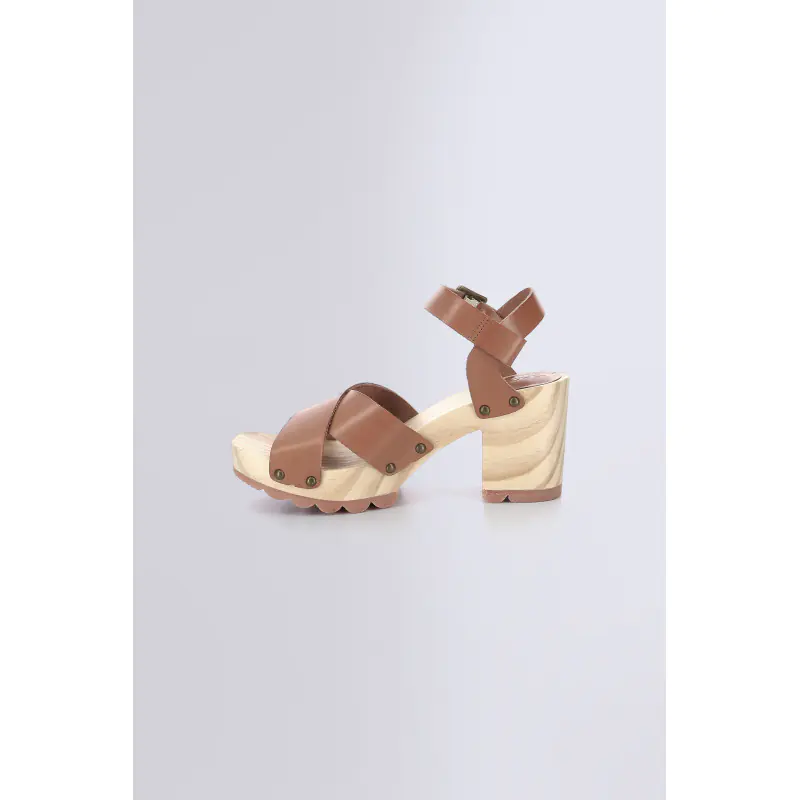 KICK WISE CAMEL SANDALES Cuir Femme