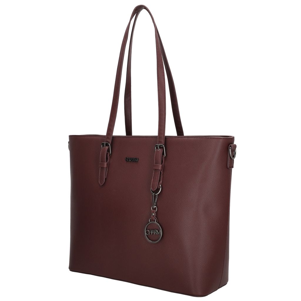 Charm London Birmingham Shopper 15,6 inch Bordeaux Rood