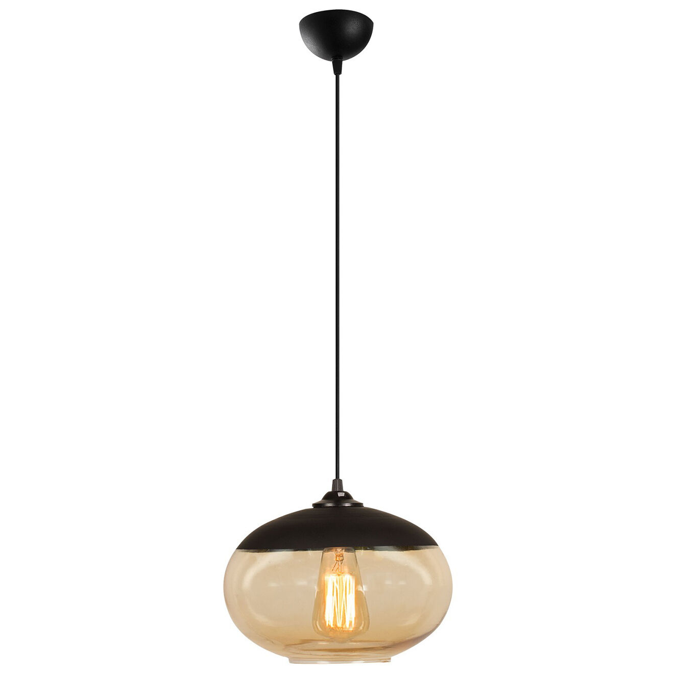Opviq Suspension Camini miel/noir - 25x113 cm