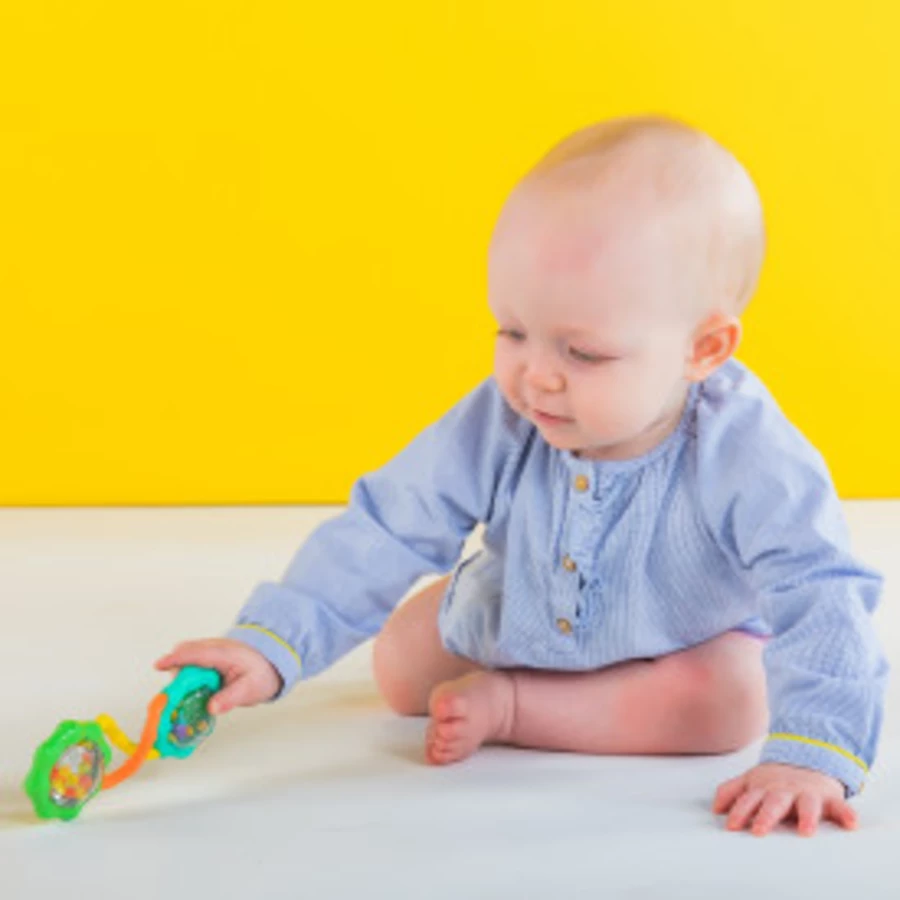Bright Starts Rassel, Rattle & Shake Barbell™, grün