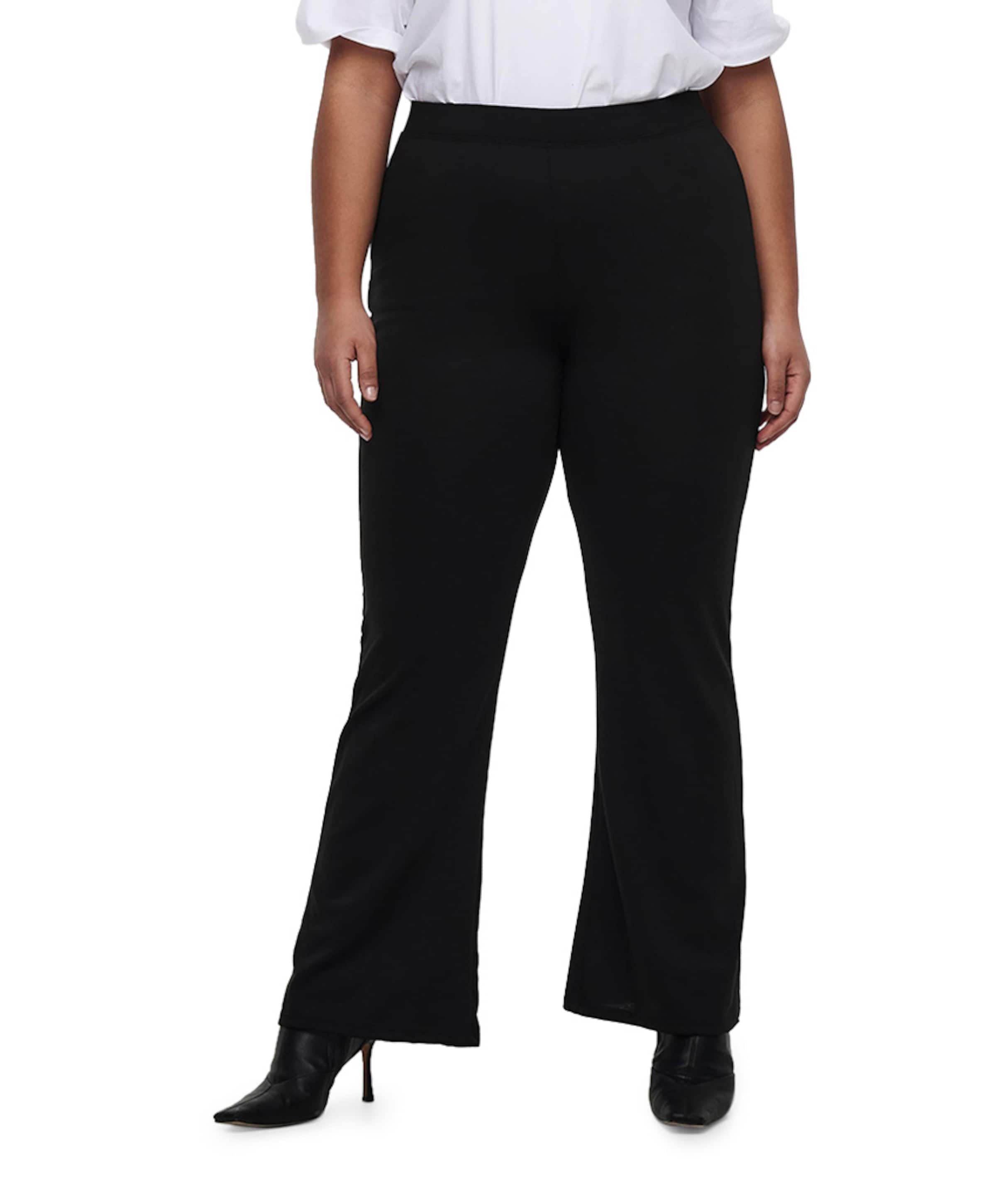 Only Carmakoma CARPEVER FLARED JRS NOOS dames broek zwart