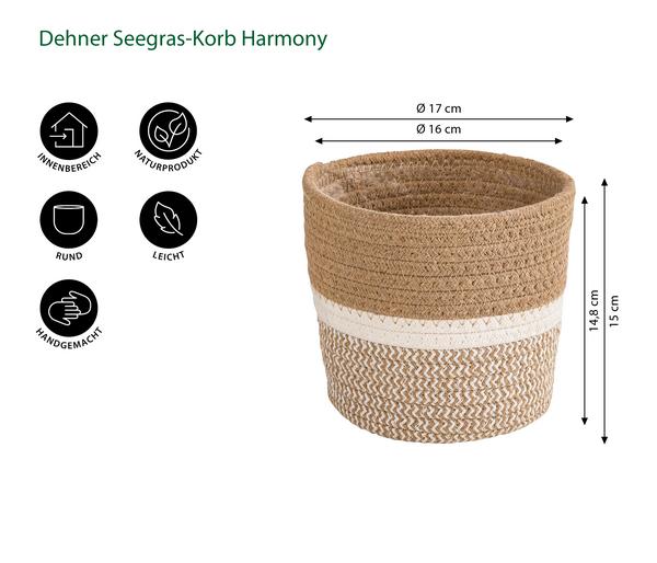 Dehner Seegras-Korb Harmony, rund