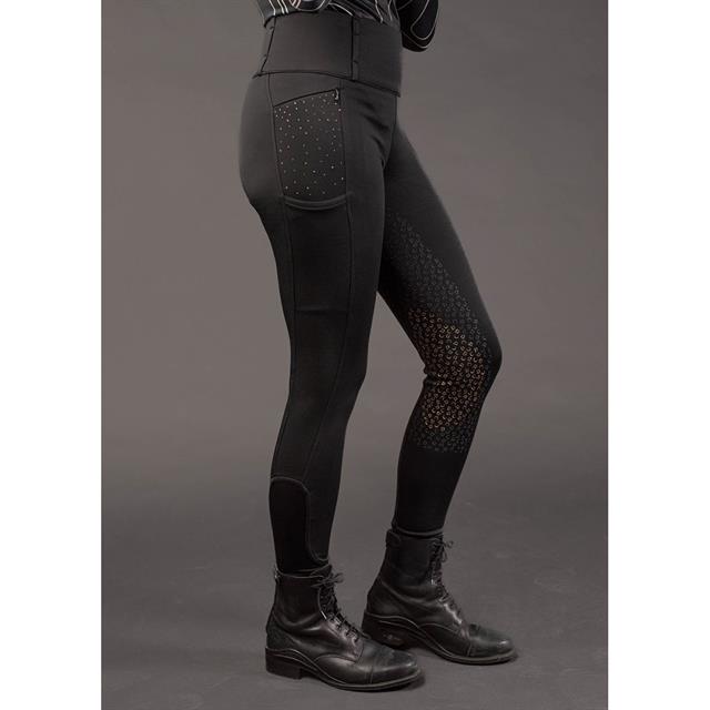 Paardrijlegging Harry's Horse Denici Cavalli Stardust Full Grip Zwart