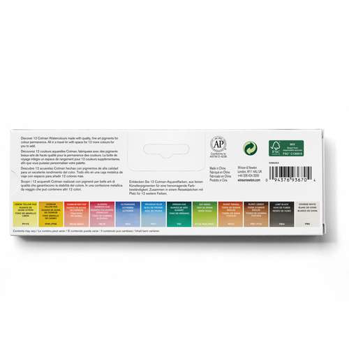 WINSOR & NEWTON Cotman™ erweiterbarer 12-teiliger Reisekasten