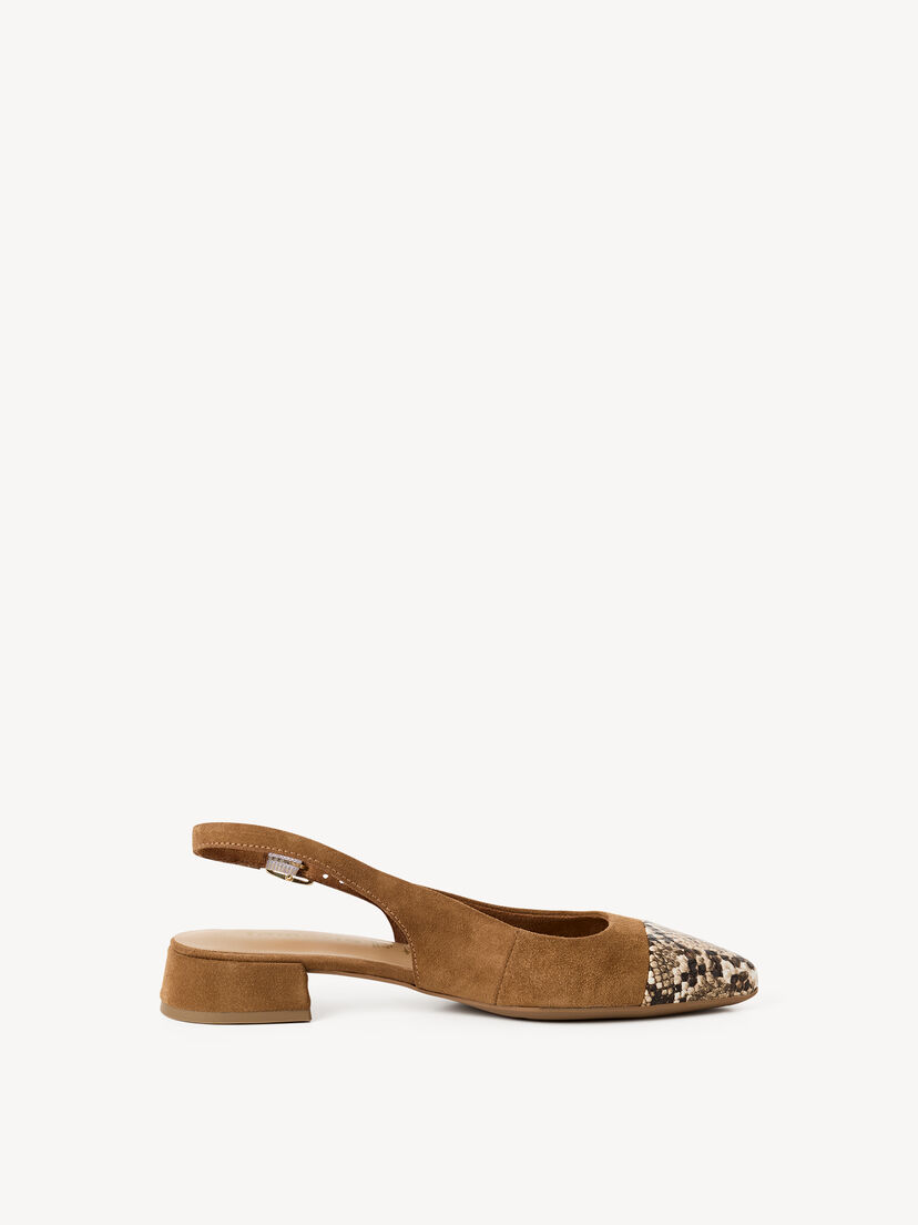Slingpumps - bruin