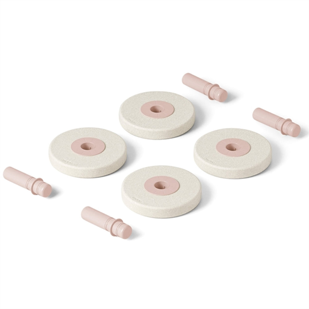 Skumhjul Sand Grey/Soft Rose - MODU → Luksusbaby.dk