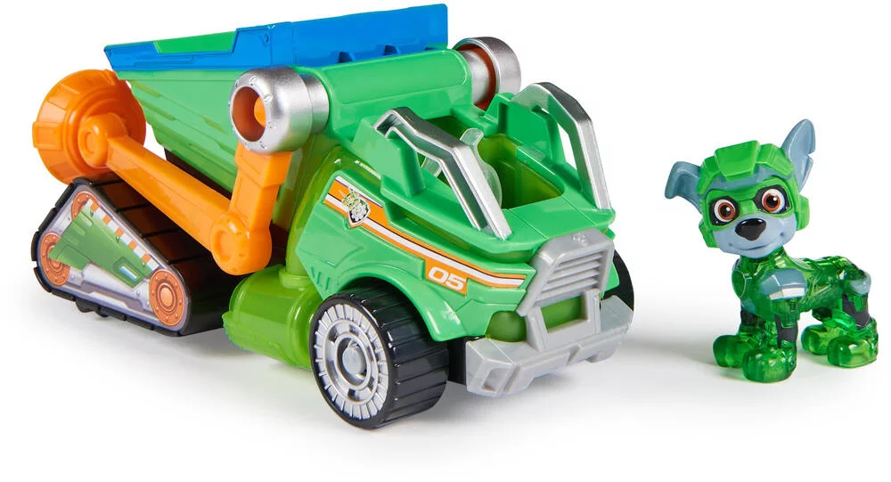 PAT'PATROUILLE - VEHICULE + FIGURINE ROCKY LA SUPER PATROUILLE - LE FILM