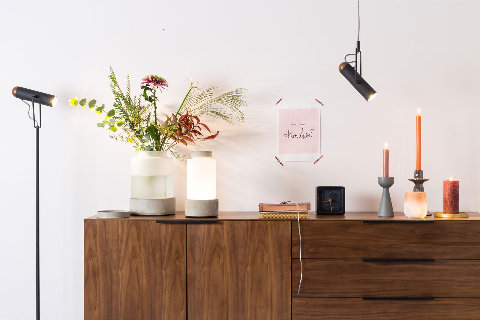 zuiver Sideboard TRAVIS 180 x 70,5 cm Echtholzfurnier walnussbraun