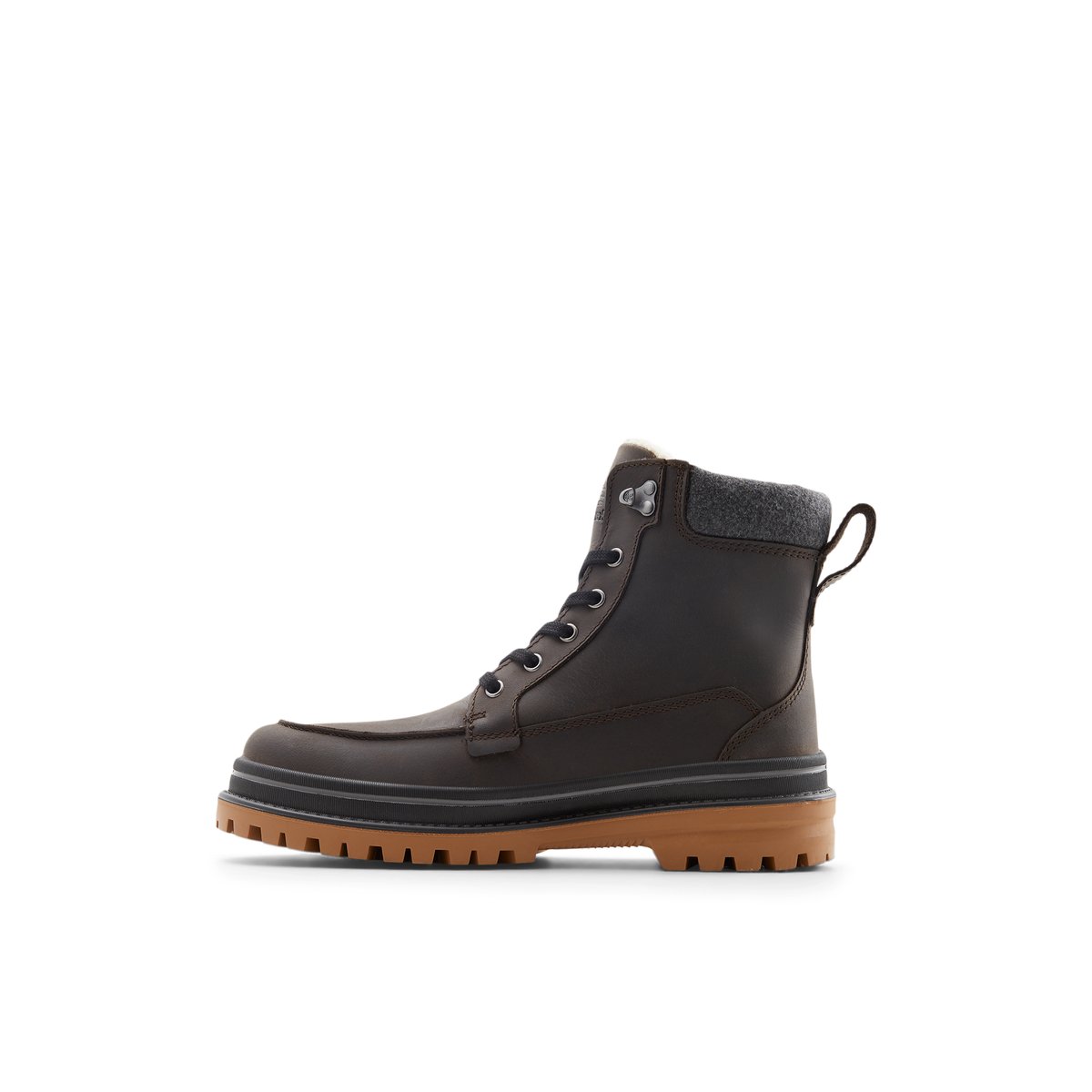 KAMIK-Tyson_g-m-Bottines d'hiver - Talon plat - Marron Foncé