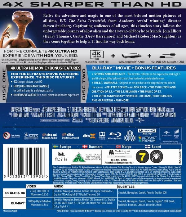 E.T. The Extra-Terrestrial (4K Ultra HD + Blu-ray)