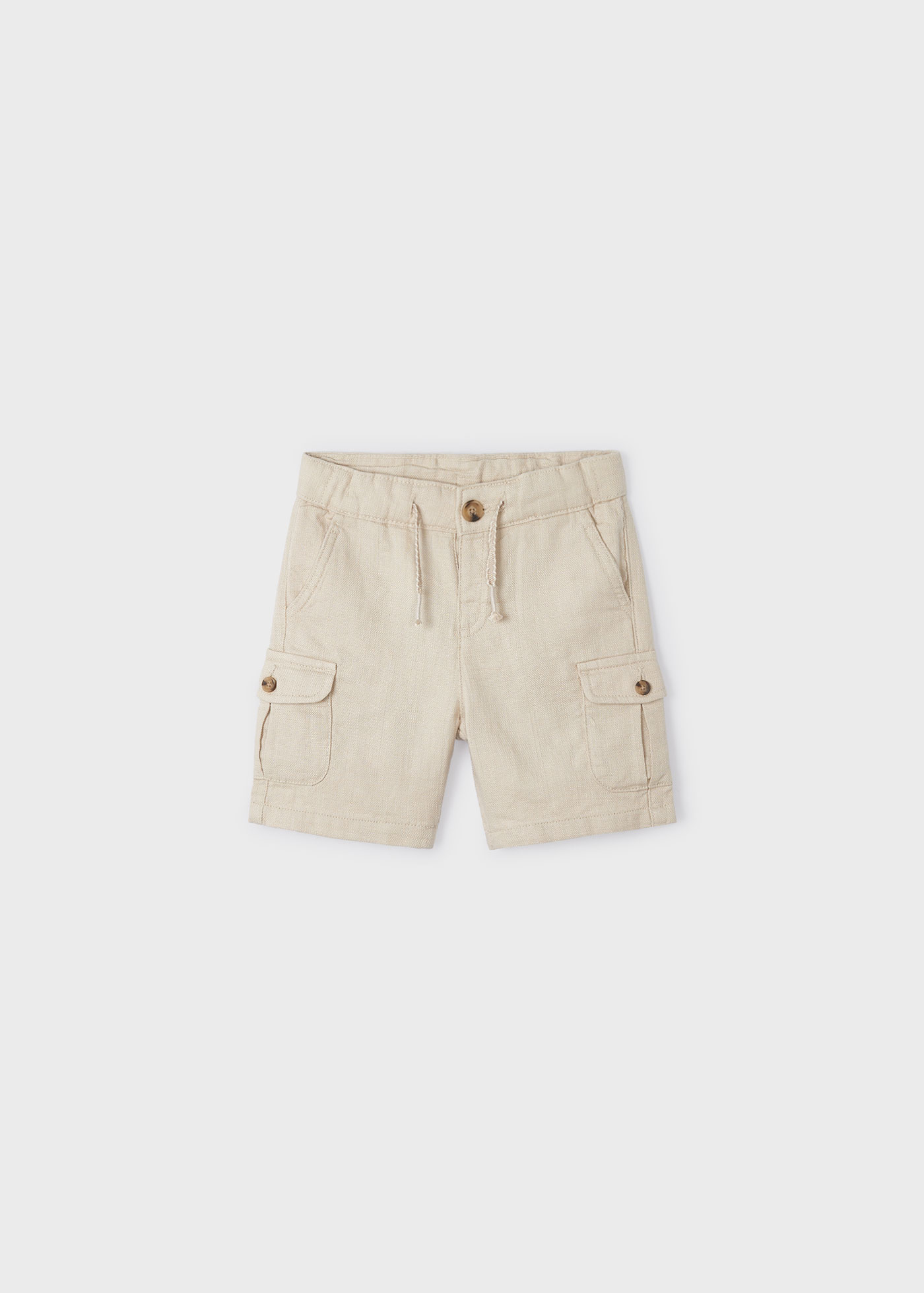 Bermuda de algodão Better Cotton infantil cor creme
