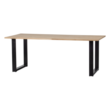 WOOOD Tablo eettafel eiken met U-poot 220x90 cm