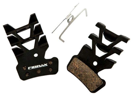 Plaquette de frein vtt pour avid-Sram guide-elixir trail-xo trail (fibrax semi-metal avec ailettes refroidissement)