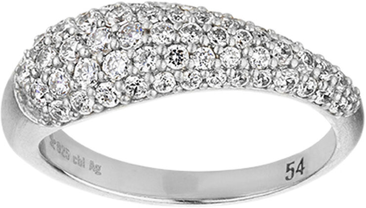 ByBiehl Ocean Flow Ring Sparkle Rhodinated silve