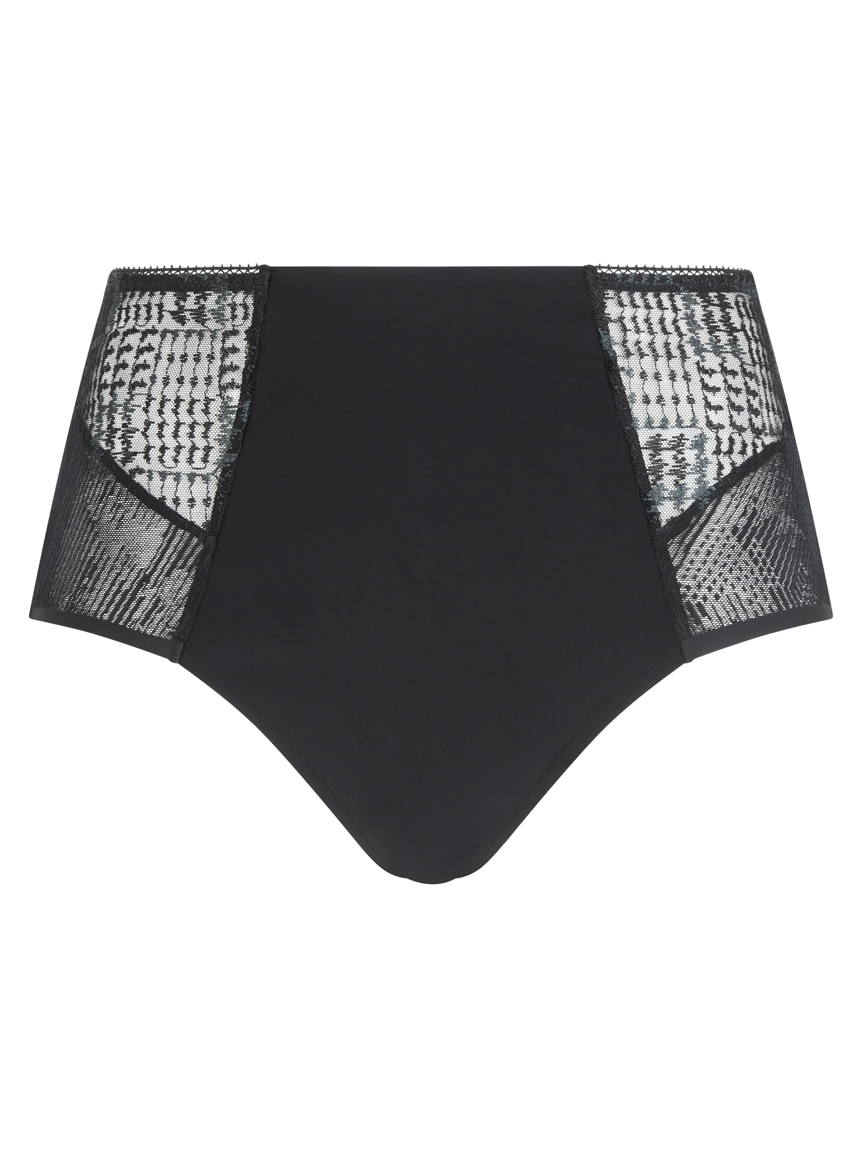 INTRIGUE - Culotte taille haute broderie | Noir