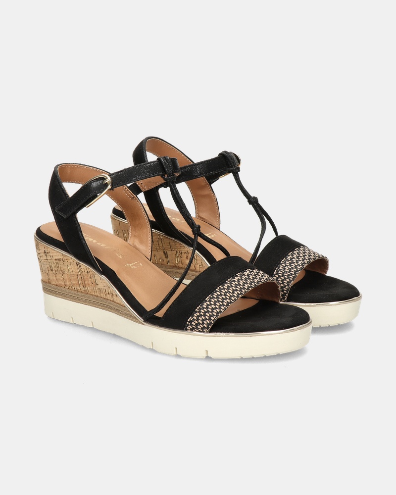 Tamaris Sandalen  - zwart