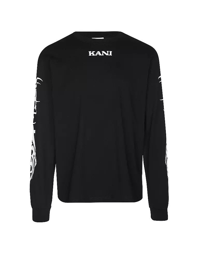KARL KANI Langarmshirt schwarz