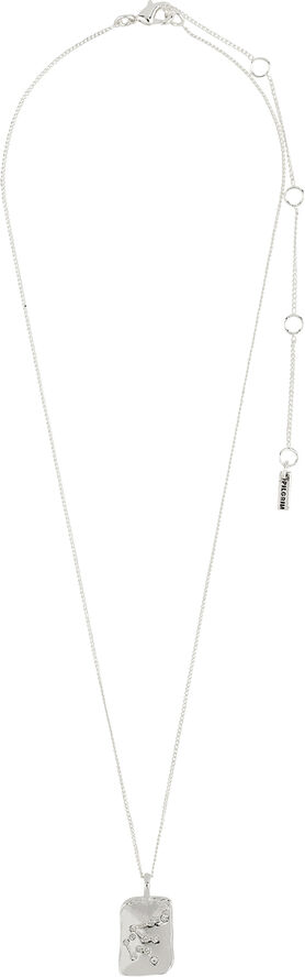 Pilgrim AQUARIUS recycled Zodiac Sign necklace, silver-plated Sølv