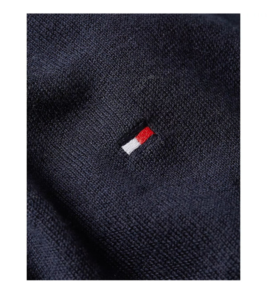 Suéter Tommy Hilfiger azul marinho com estampa de boas