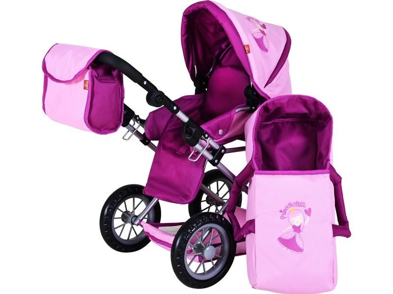 Knorrtoys Puppenwagen Ruby Princess Pink Kombi-Puppenwagen