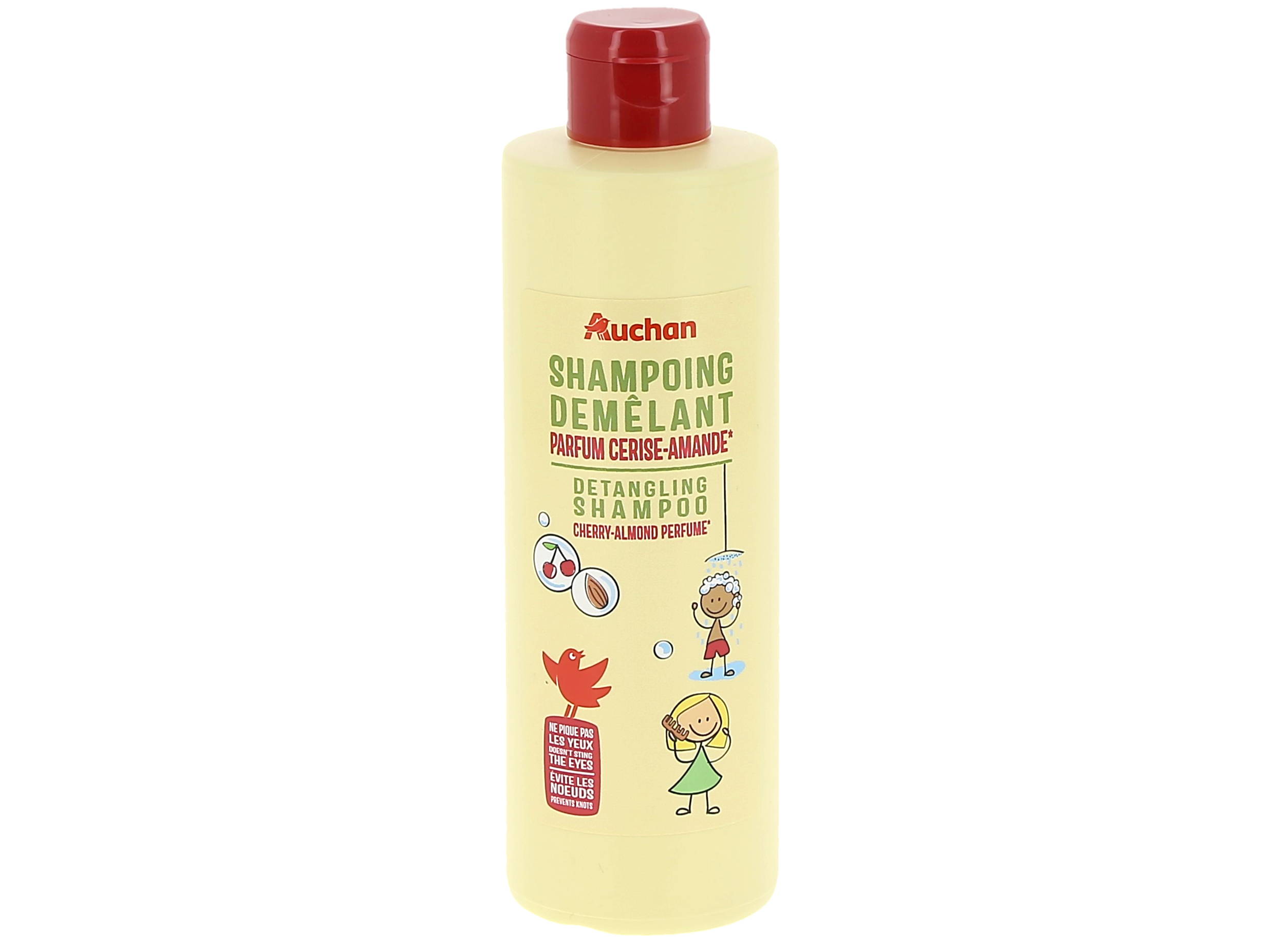 CHAMPÔ AUCHAN KIDS 2EM1 CEREJA E AMÊNODA 250ML
