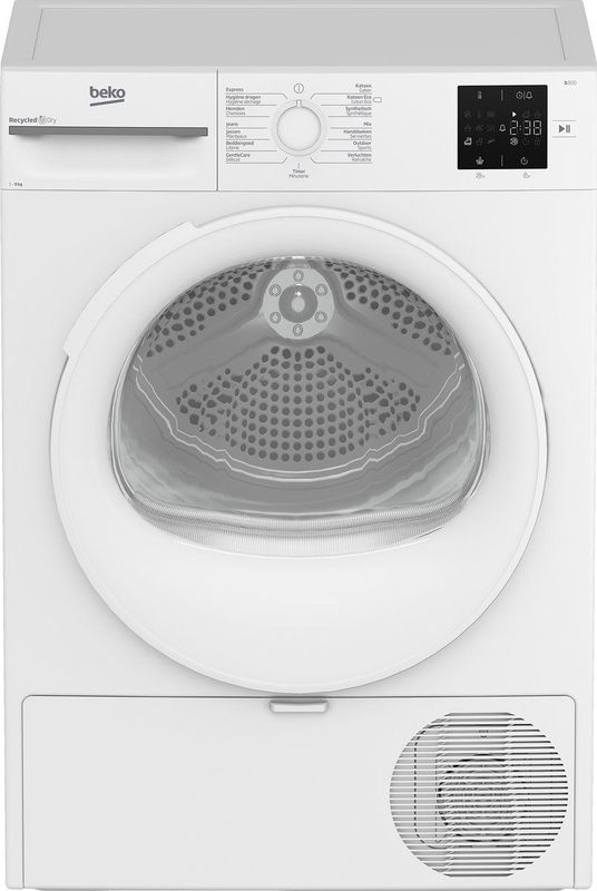 Beko - BM3T39232CW - Warmtepompdroger - 9 Kg - 15 Droogprogramma's