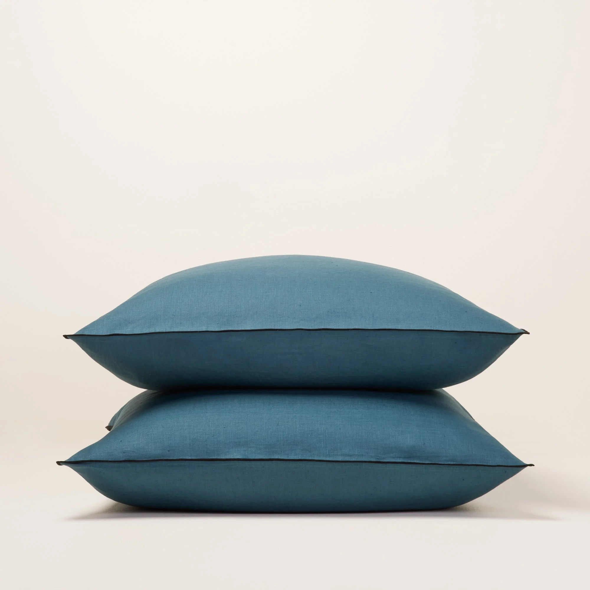 CARLINA - Lot de 2 taies d'oreiller | Bleu