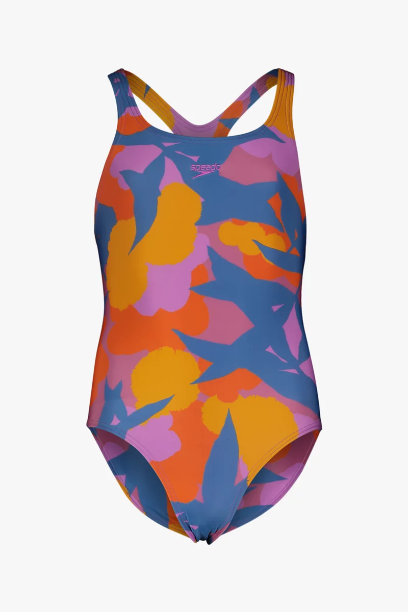 speedo Printed Medalist Mädchen Badeanzug