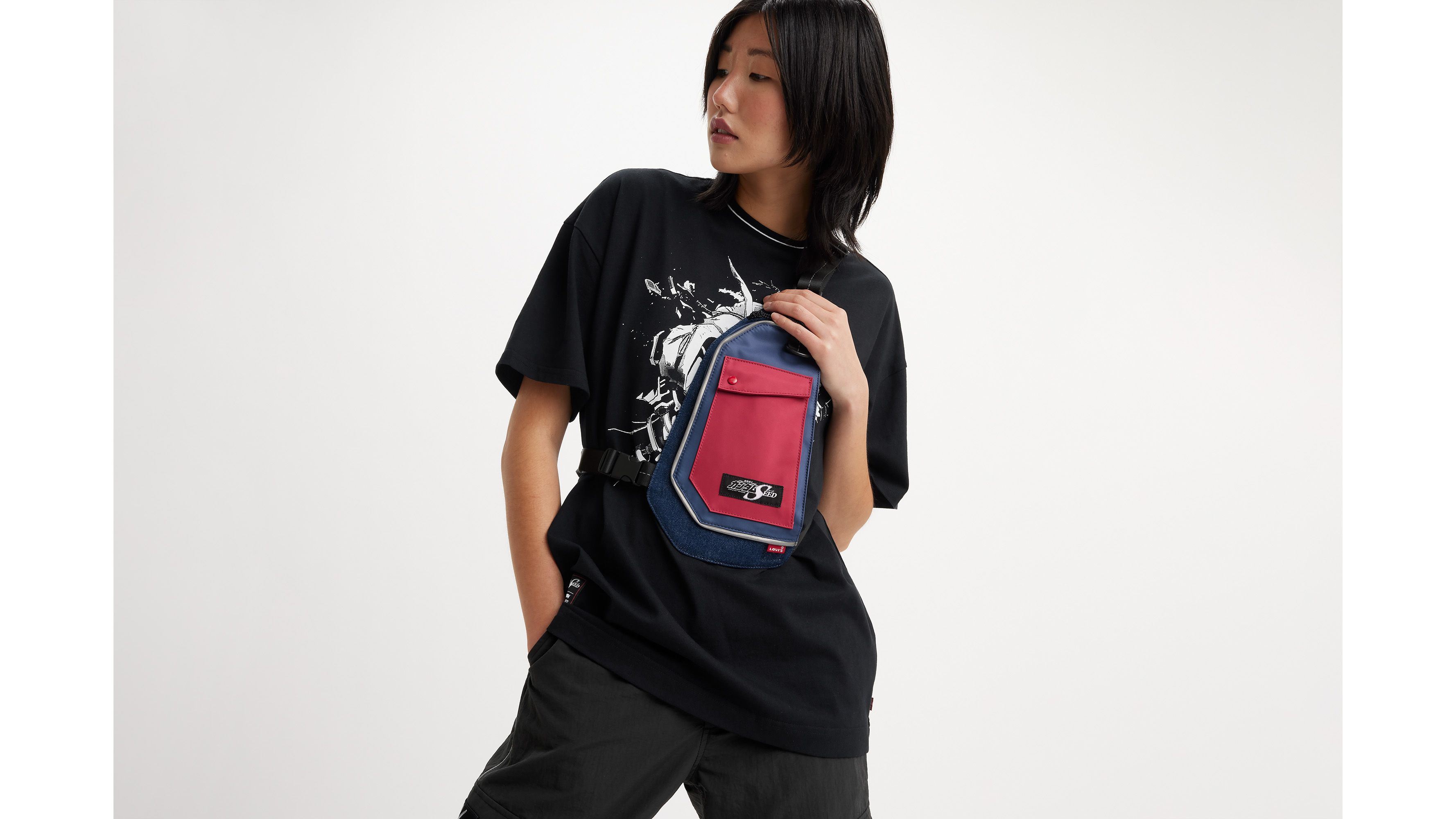 Sacoche harnais Levi's® x Gundam SEED - Freedom Red + Kira Blue - Bleu