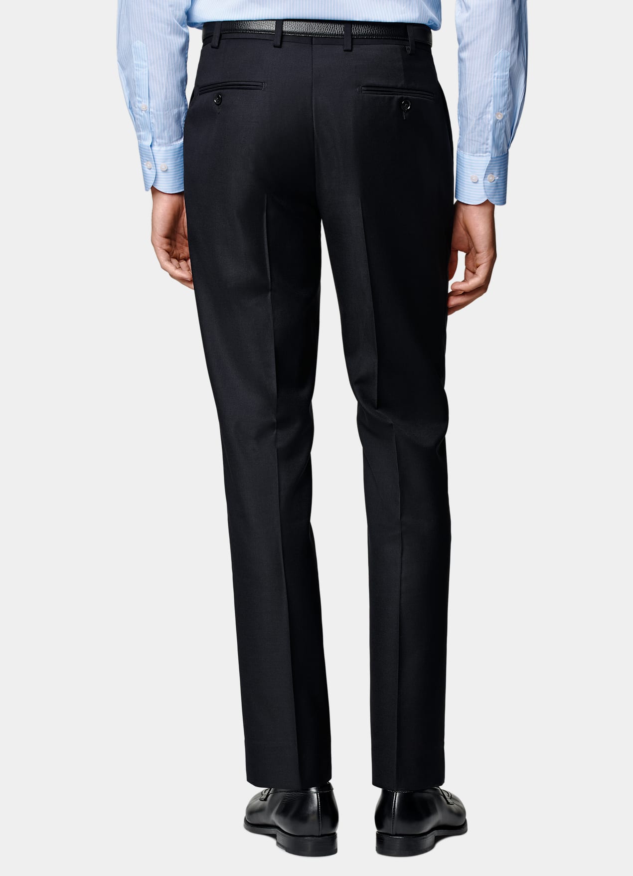 Pantalon de costume Slim Leg Straight bleu marine